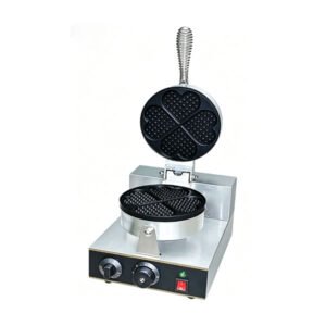 Commercial heart shape waffle maker machine YD-2207 in café dessert kiosk use