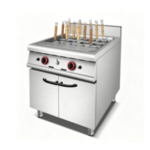 YD-YS-RM-12-B Commercial Gas Pasta and Noodle Cooker with Cabinet Base 12-Basket Commercial Kitchen Equipment