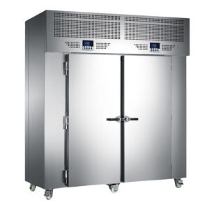 30-tray commercial blast freezer cabinet with trolley-type design, 1300L capacity and -40°C rapid freezing for restaurants and central kitchens