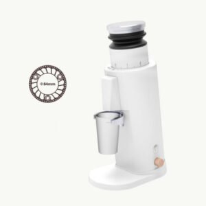 JX-828P commercial coffee grinder with 64mm flat burrs for café and restaurant coffee service