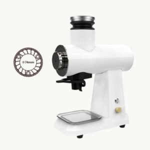 JX-928 commercial coffee grinder with 74mm flat burrs and variable speed control for cafés and coffee shops