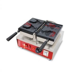 Commercial open mouth taiyaki fish waffle machine NP-199 stainless steel 304