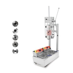 Commercial churros machine with fryer and 5L cylinder