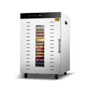 SS-16H commercial 16-tray stainless steel food dehydrator for fruit meat vegetables and snacks
