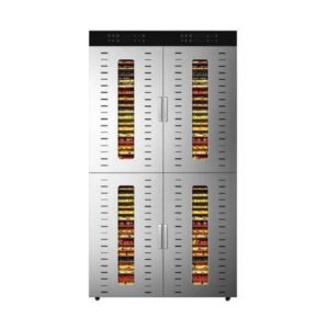 Commercial food dehydrator SS-96H with 96 stainless steel trays for fruit meat vegetable and pet treat drying