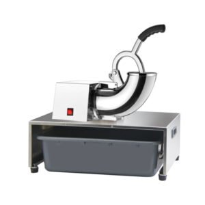 Commercial ice crusher machine WF-A108H with 350W motor and 100kg/hr ice crushing capacity for bars, restaurants, cafés, and beverage shops