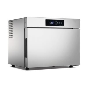 Commercial mini blast freezer countertop 32L with -35°C air cooling for restaurants and dessert shops