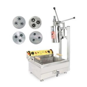 Commercial churros machine with 5L churros maker and 30L fryer
