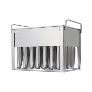 Stainless steel popsicle mold for banana shaped popsicles 90ml 28cavities