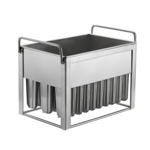 Commercial stainless steel popsicle mold with 30 cavities and 82ml capacity