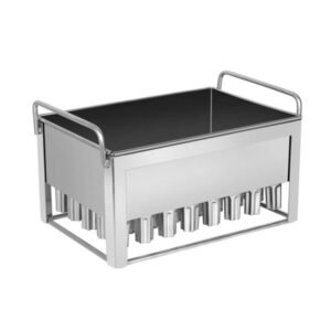 Commercial stainless steel popsicle mold with 40 cavities and 23ml capacity