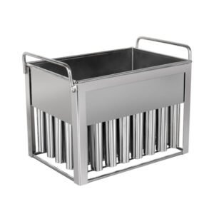 Commercial stainless steel popsicle mold with 40 cavities and 75ml capacity