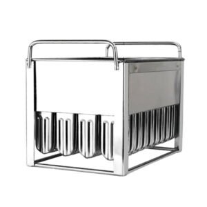 Commercial stainless steel popsicle mold with 40 cavities and 75ml capacity