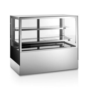 Refrigerated Cake Display Case with LED Lighting and Double Tempered Glass