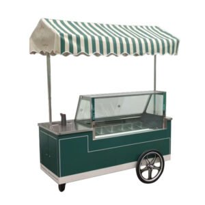 Mobile Gelato Ice Cream Cart with Canopy – Model MR-B3-6
