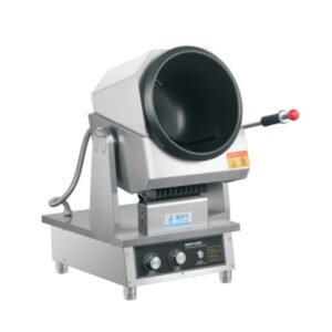 Commercial countertop gas drum stir fry machine